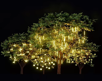 Landscape tree modern landscape tree lamp hanging tree lamp shining tree lamp star lamp atmosphere lamp commercial street atmosphere lamp 3d model