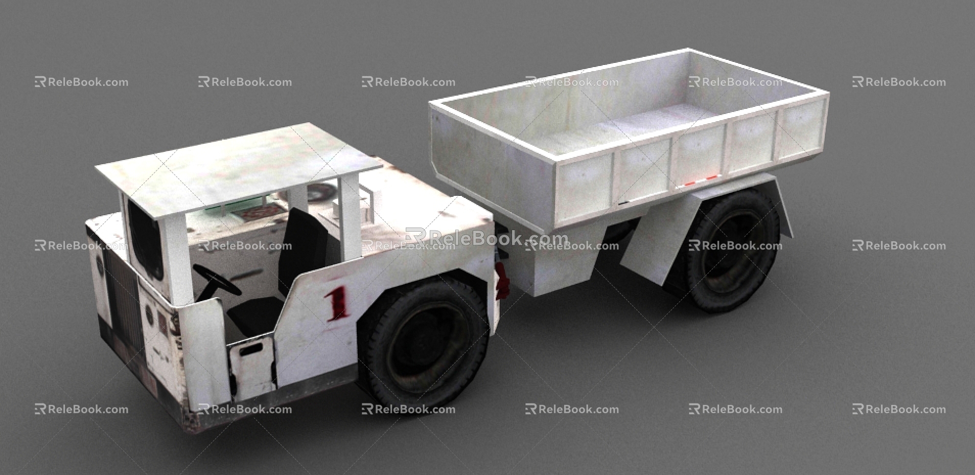 Mine Trailer 3d model