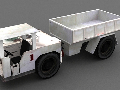 Mine Trailer 3d model