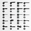 Modern Door Handles in Various Stylish Designs for Home Decoration