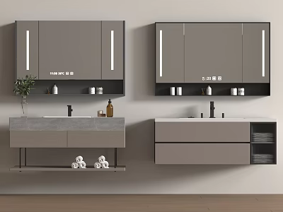 Modern bathroom cabinet 3d model