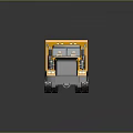 Yellow Dump Truck With Open Dump Bed Black Cab And Multiple Wheels Design