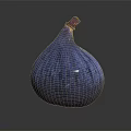 Fresh Ripe Purple Blue Fig as Healthy Organic Fruit on Dark Background