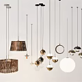 Modern Pendant Lights With Assorted Designs Metal Wicker And Round Shapes For Interior