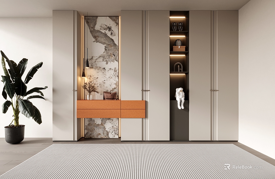 Modern Shoe Cabinet Shoe Cabinet Entrance Cabinet texture