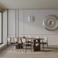 Modern table combination 3d model