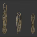 Brown Household Ropes In Various Shapes Sizes And Knot Designs For Daily Use