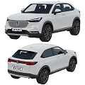 White Honda SUV Exterior Design With Modern Headlights And Rear Taillights
