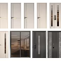 Modern Hinged Doors Collection With Various Designs Styles And Color Options 3d model