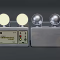 Emergency Light Device With Display Panel Buttons And Metal Housing Design