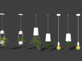 modern hanging basket 3d model