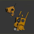 Robot Assistant Small Robot Butler Robot Butler Figure Game Figure 3d model