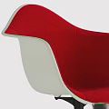 Sleek Modern Chair And Table Set Featuring White Red Gray Black Colors And Wheels