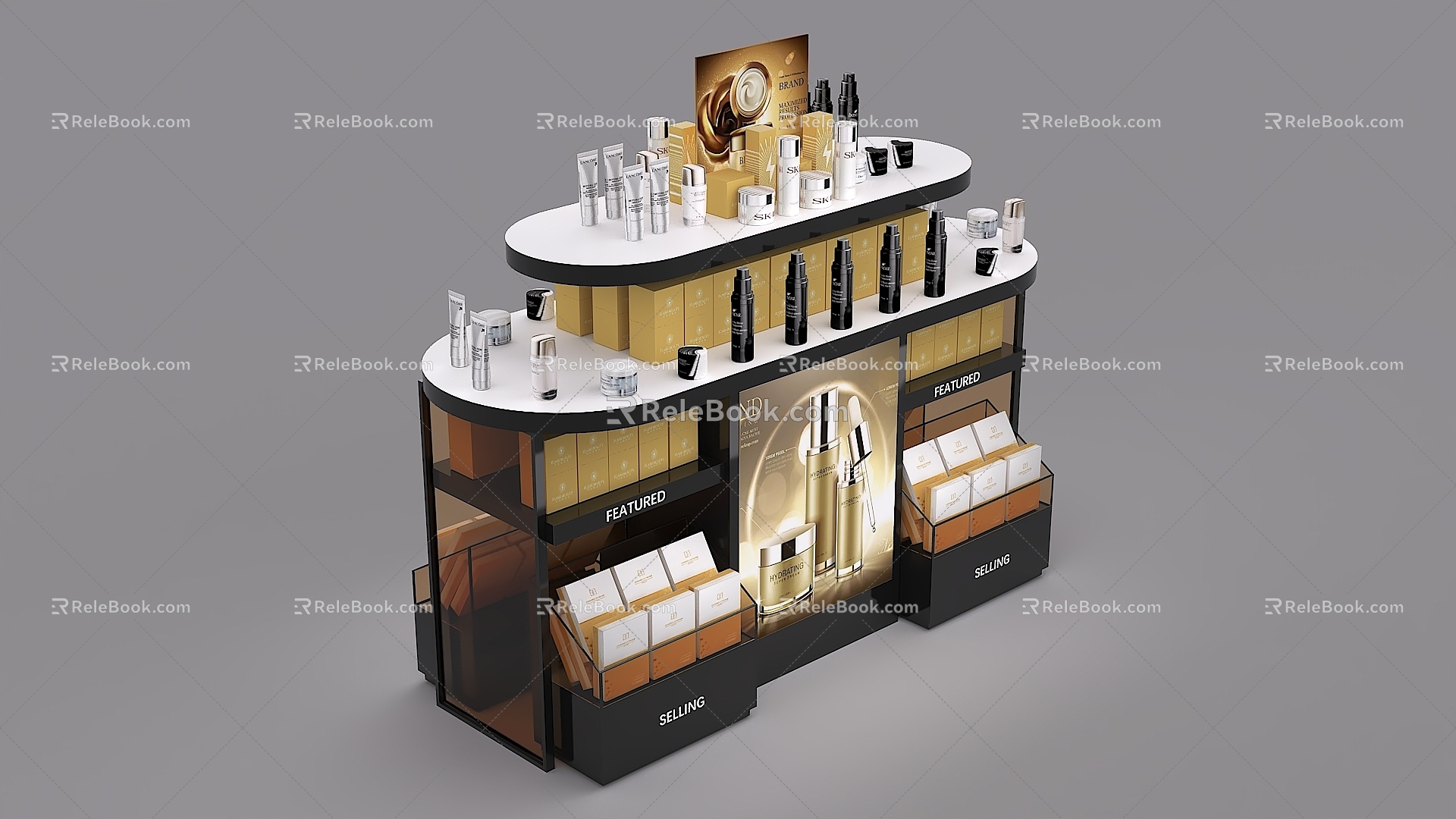 Skin Care Nakajima Import Cabinet Skin Care Cabinet Cosmetic Cabinet Front Desk Display Nakajima Display Cabinet 3d model