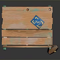 Wooden School Desk With Green Metal Legs Matching Bench Blue Book And Brown Satchel