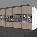 Modern Wooden Bookcase With Open Shelves Displaying Books Decorative Items And Photo Frames