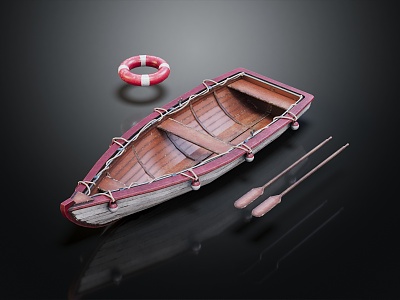 Modern boat fishing boat small fishing boat cartoon fishing boat model