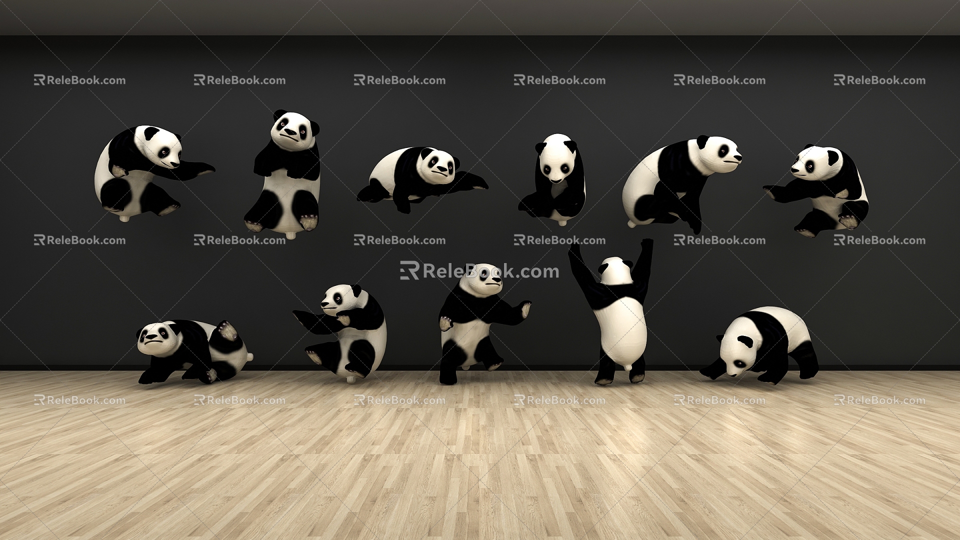 Modern Panda 3d model