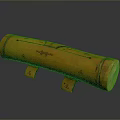 Traditional Handcrafted Cylindrical Bamboo Household Item With Carved Patterns And Wooden Stand