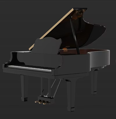 Modern Piano 3d model