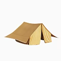 Classic Khaki Canvas A Frame Camping Tent Ideal For Outdoor Family Adventure And Picnic Activities