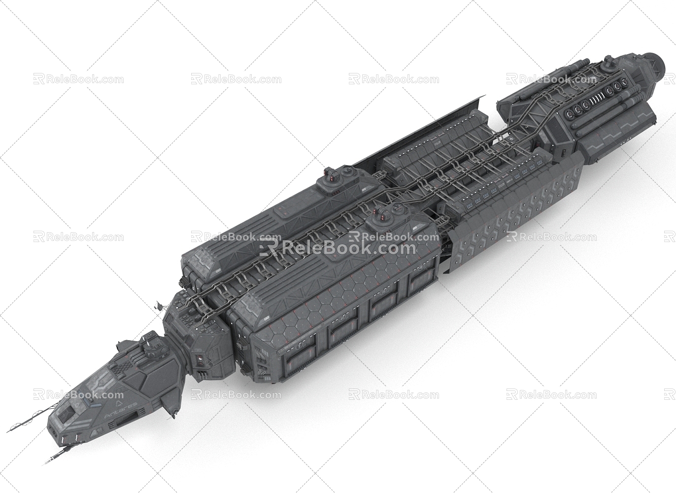 Spaceship Space Warship Starship 3d model