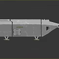 Gray Metal Industrial Device With Heat Sink Ports And Modern Mechanical Design