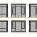 Modern aluminum alloy bay window broken bridge aluminum casement window casement window sliding window balcony corner window floor-to-ceiling window 3d model