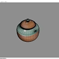 Stylish Round Storage Jar With Wooden Lid And Light Blue Ceramic Body