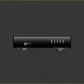 Black Classic Radio with Telescopic Antenna Display Screen Control Buttons and FM AM Reception