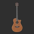 Elegant Wooden Acoustic Guitar With Classic Design And Smooth Finish