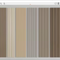 Vertical Striped Wall Design With Various Neutral Colors For Modern Interior Decor