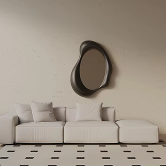 Modern three-seat sofa 3d model