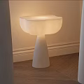 Cream art floor lamp mushroom lamp 3d model