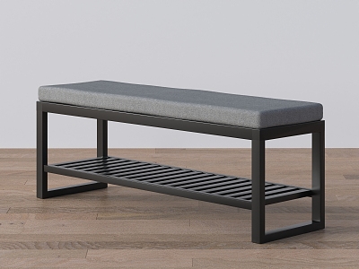 Sofa Bench Shoe Changing Bench Furniture 3d model