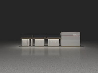 Cashier Jewelry Display Cabinet Jewelry Counter 3d model