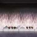 Modern Interior Water Ripple Lights with Wall Decor and LED Illumination