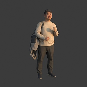 Men Asians 3d model