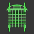 Classic Wooden Single Chair With Woven Seat Curved Legs And Elegant Backrest Design