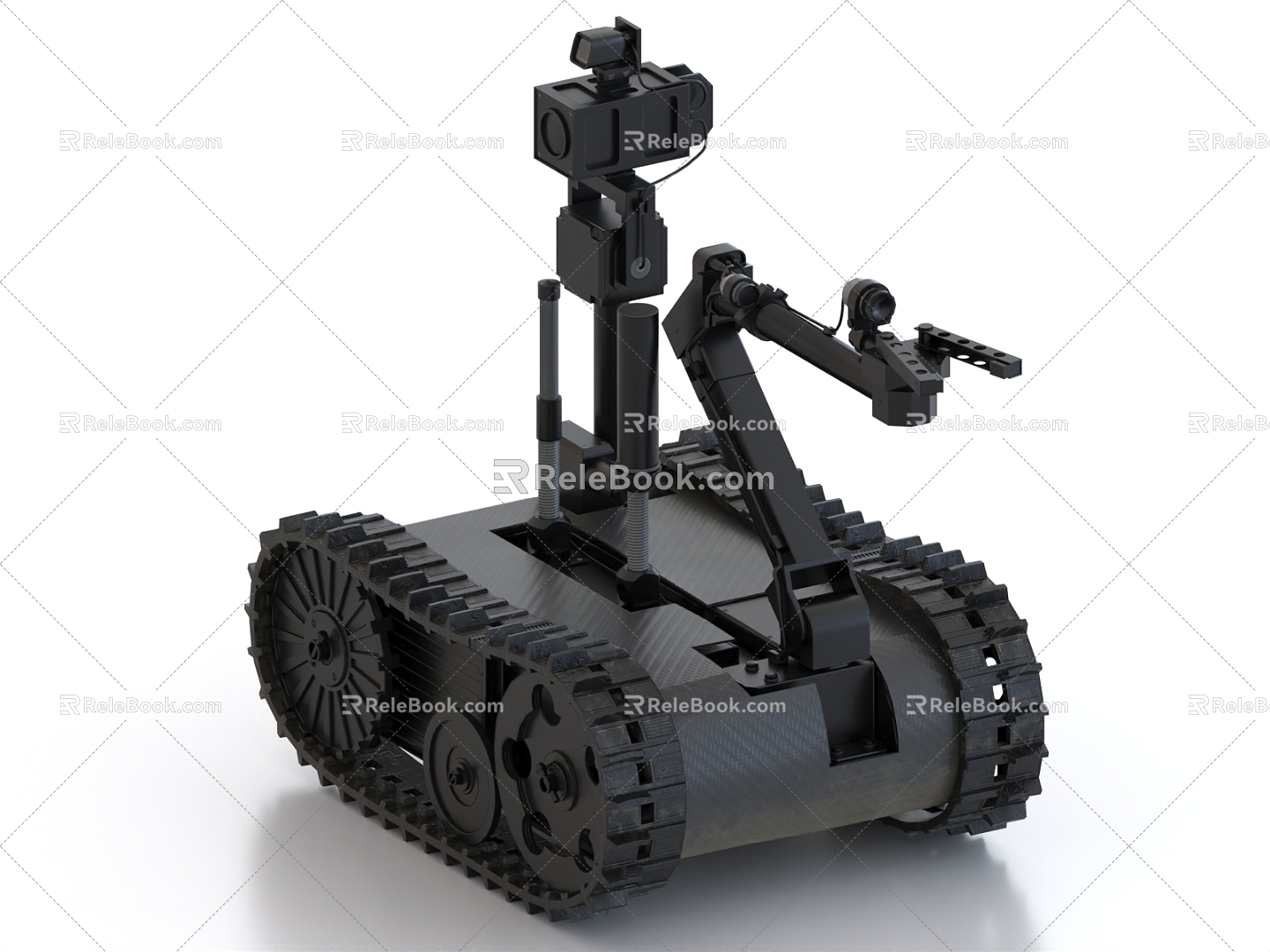 Crawler robot Intelligent robot War robot Firepower robot 3d model