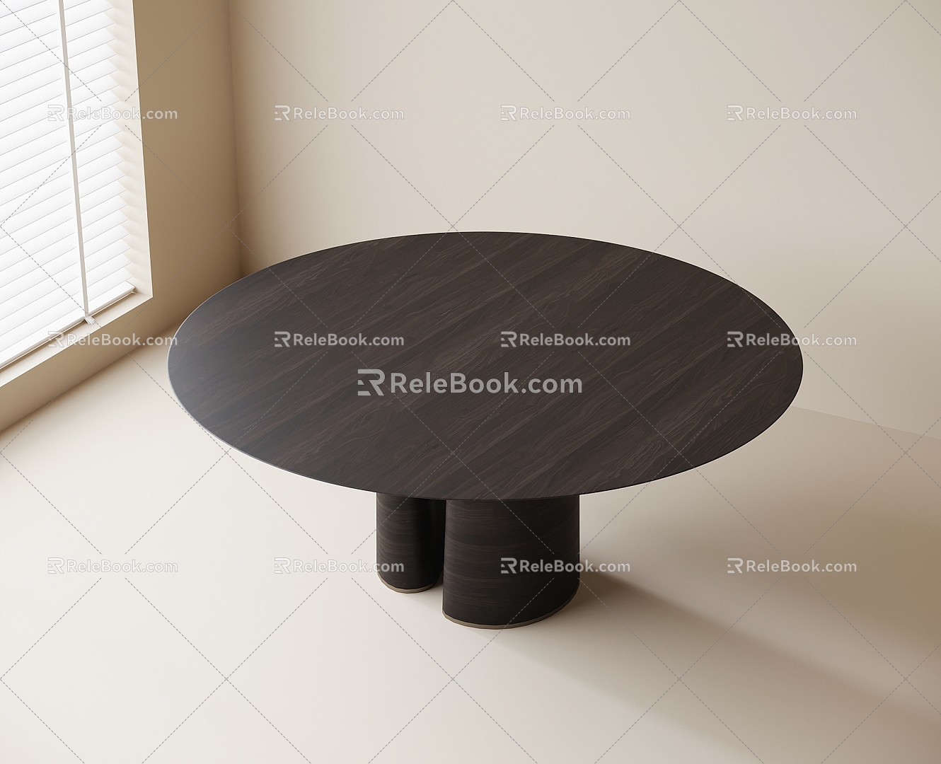 Round table 3d model