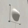 Modern Wall Light With Curved Frosted Glass Shade And Metal Frame Mounted On White Wall