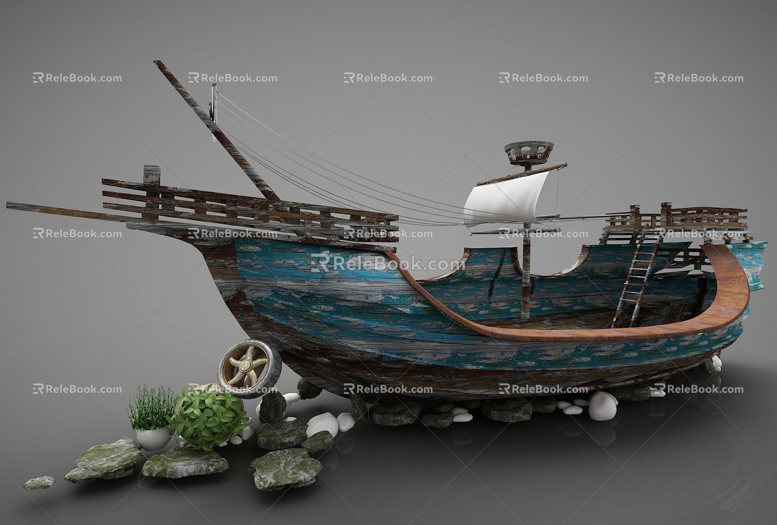 Style Boat 3d model