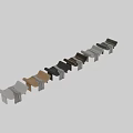 Modern Gray Sofa Bench With Cozy Blanket And Multiple Color Options