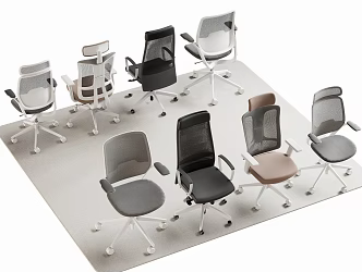 Modern Office Chair Computer Chair Swivel Chair 3d model