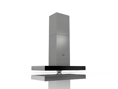 Modern Stainless Steel Kitchen Range Hood With Sleek Vertical Design And Efficient Ventilation 3d model