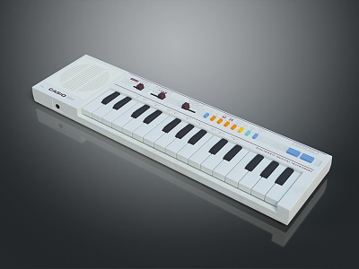 Modern electronic organ musical instrument keyboard musical instrument electronic music 3d model