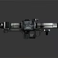 Sci-Fi Weapon Mechanical Design With Long Barrel Metal Texture Grip And Tactical Components 3d model