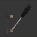 Industrial Metal Bracket Equipment with Black Handle Metal Base and Orange Connector
