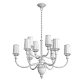 Vintage chandelier Vivian double layer 3d model
